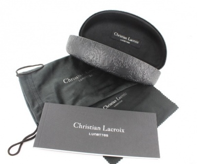 Christian Lacroix Black Sunglasses Case