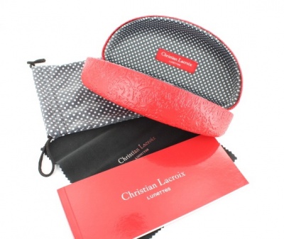 Christian Lacroix Red Sunglasses Case