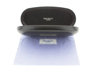 Hackett London Spectacle Case with Striped Cleaning Cloth