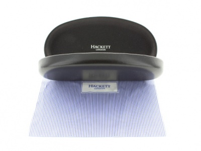 Hackett London Sunglass Case with Striped Cleaning Cloth